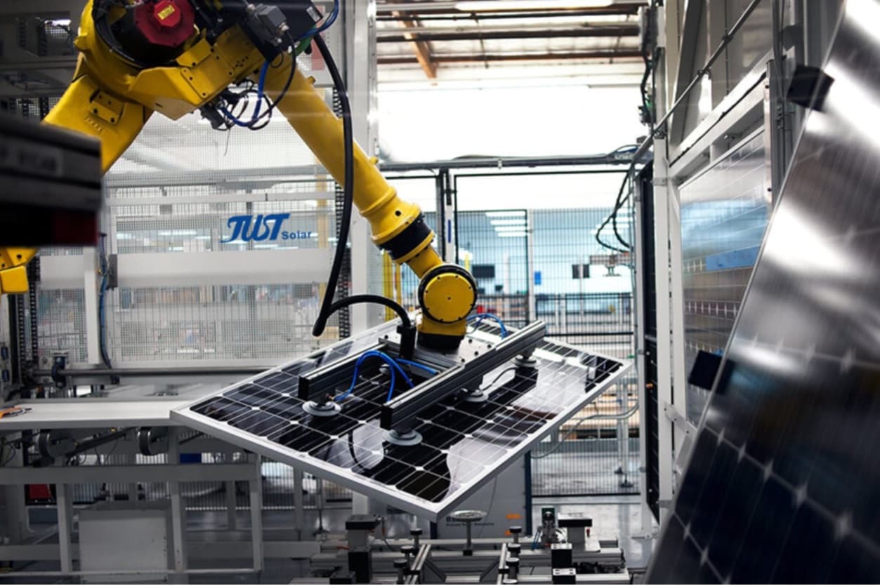 JUST SOLAR automated production line